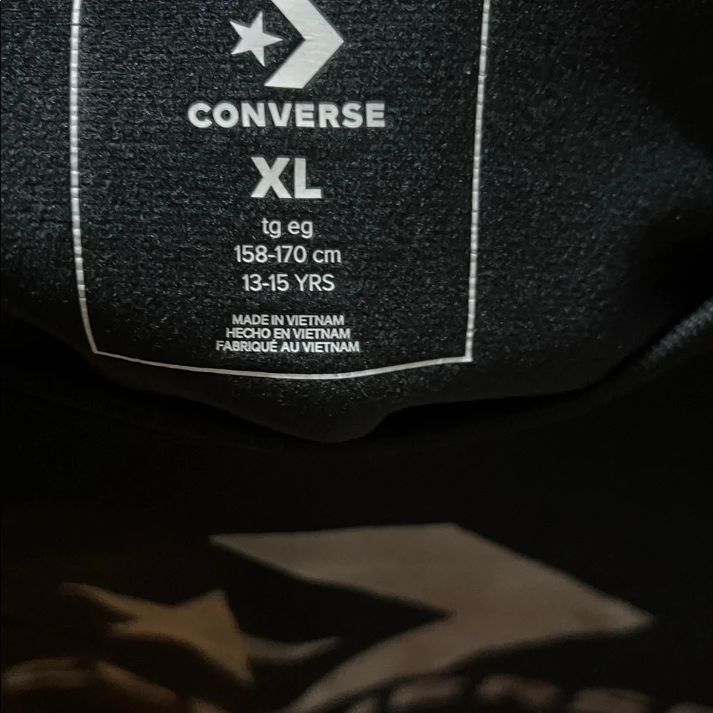 Converse Black Dress with Silver Logo and Side Stripe